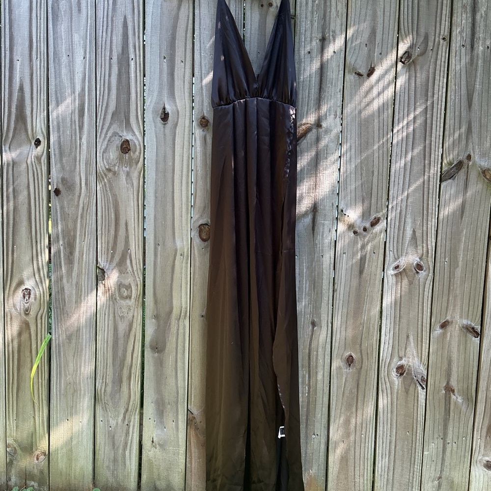 SHEIN Elegant Black Maxi Dress